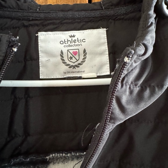 Athletic Collection Black and White Check Zip Up Fleece Jacket - Women's Sz XL - Picture 2 of 4